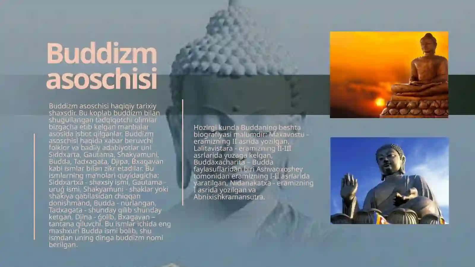 BUDDAViYLIK DINI TARIXI VA ASOSIY ǴOYALARI 3