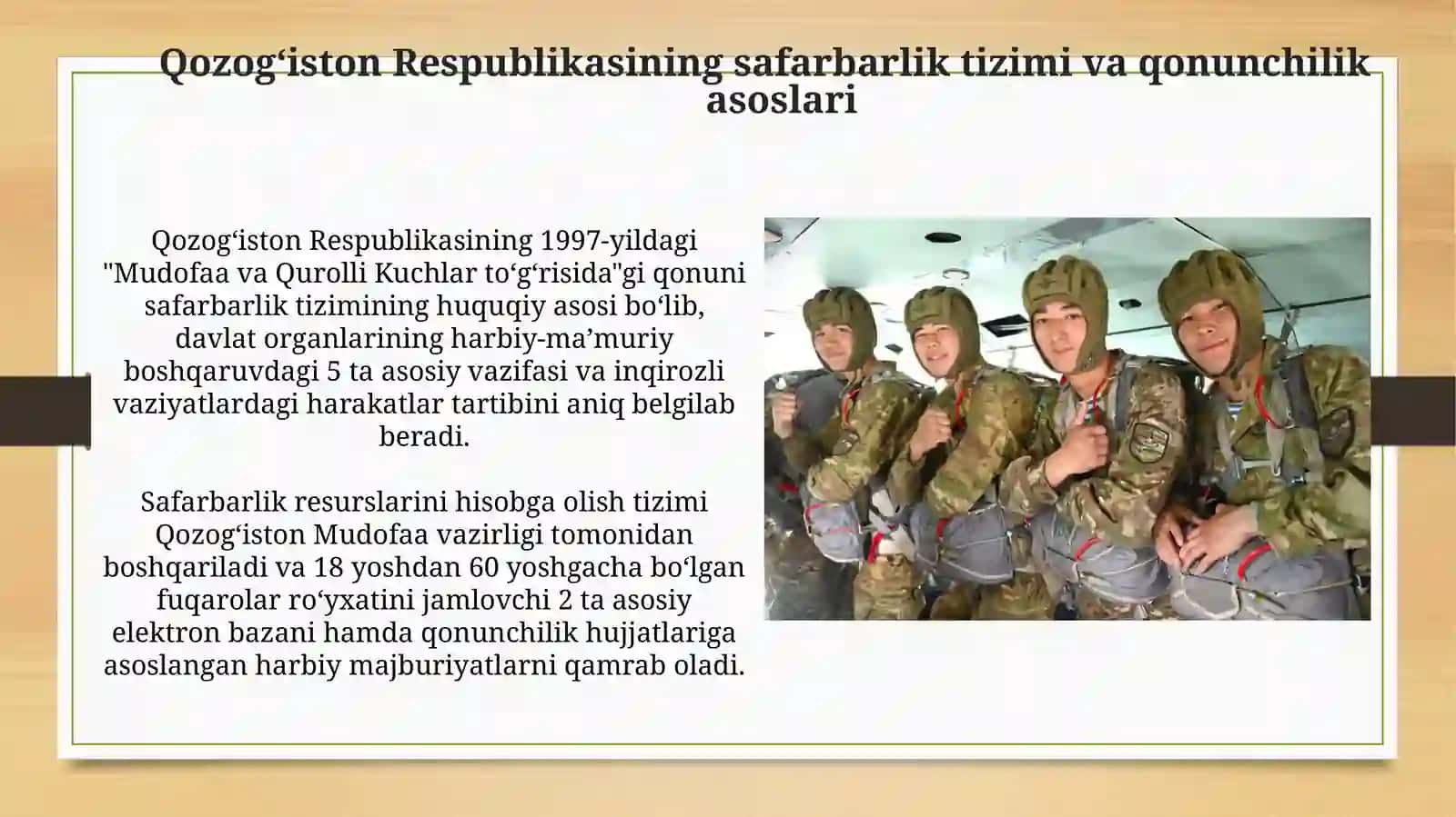Qozog‘iston Respublikasining safarbarlik tizimi va qonunchilik asoslari 3