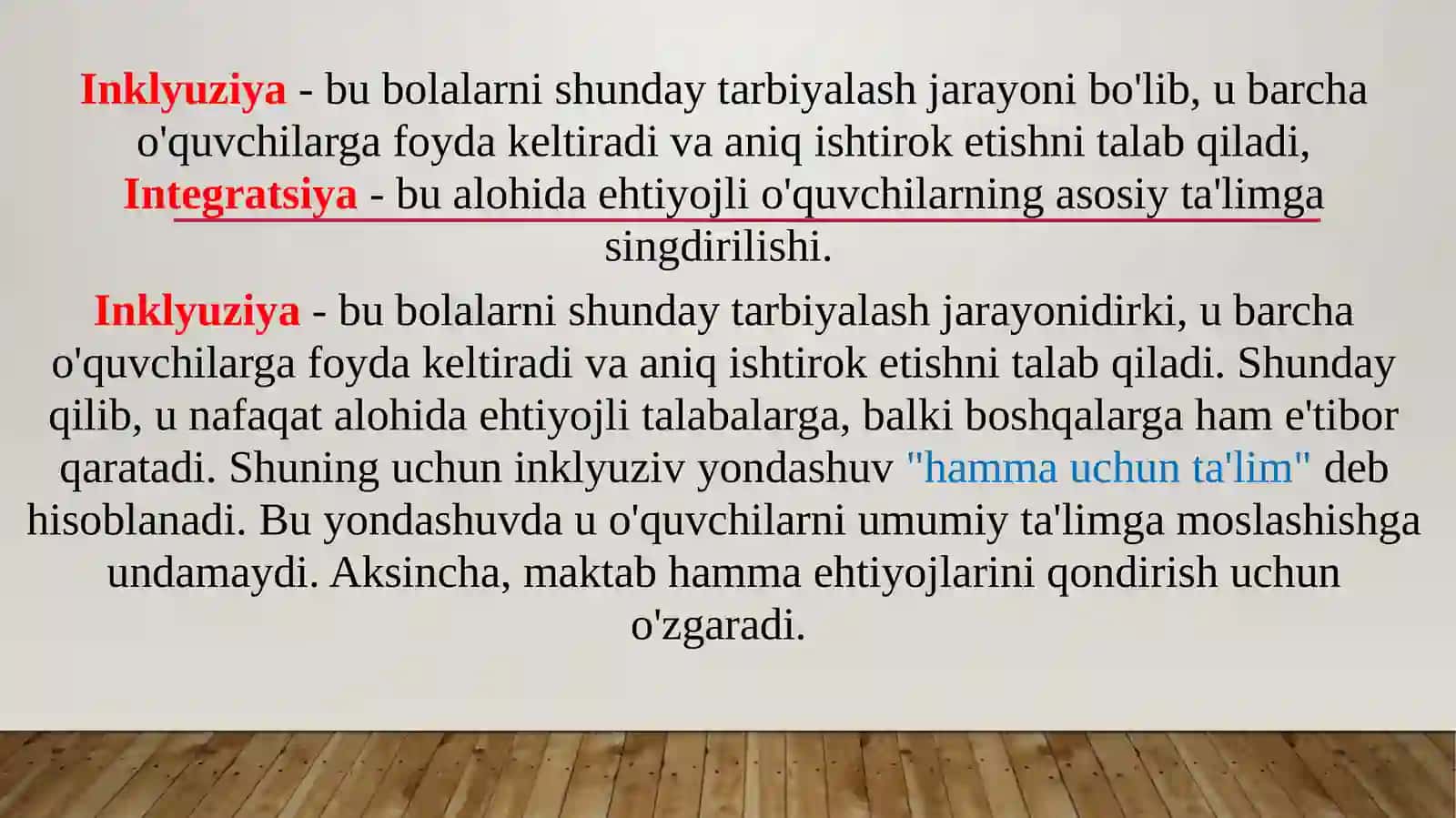 Integratsiya va inklyuziyaning qiyosiy taxlili 3