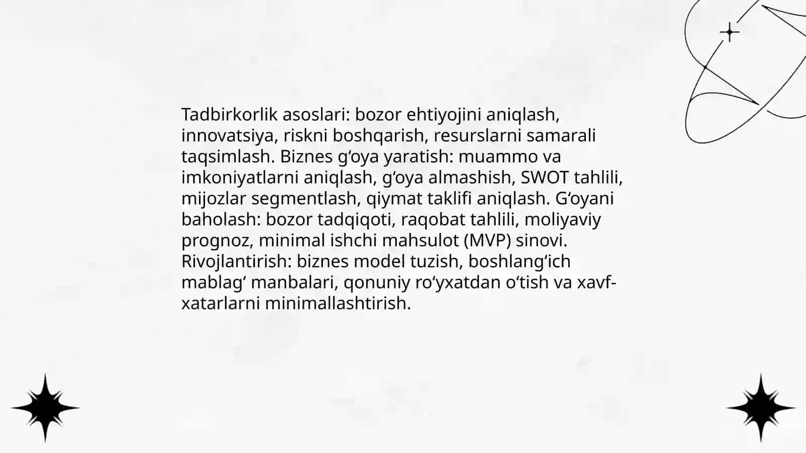 Tadbirkorlik va biznes faoliyatini boshqarish 3