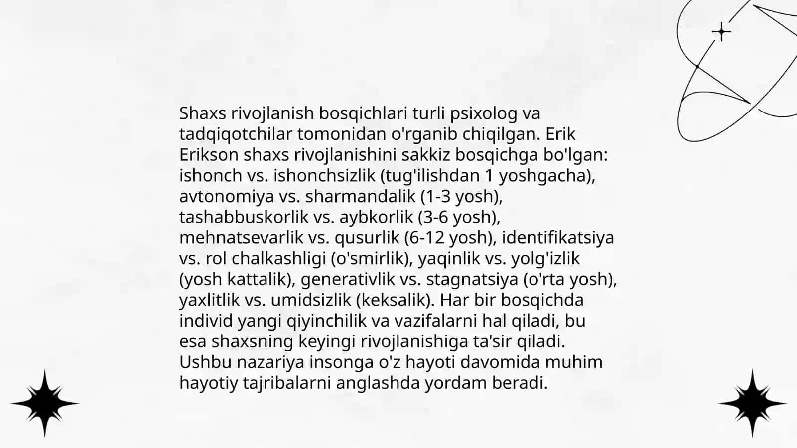 Shaxsning rivojlanishi, tarbiyasi va ijtimoiylashuvi 3