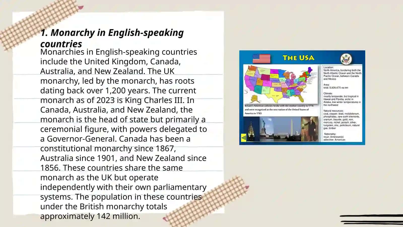 The state structure of English speaking countries 3