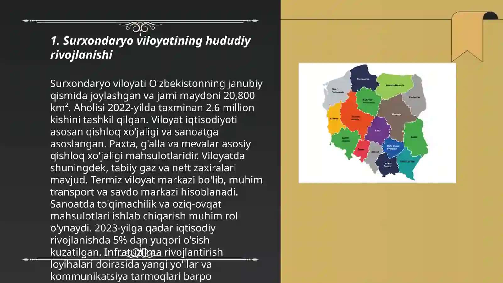 Hududning ijtimoiy-iqtisodiy rivojlanish xususiyatlari.(Surxondaryo viloyati misolida) 3