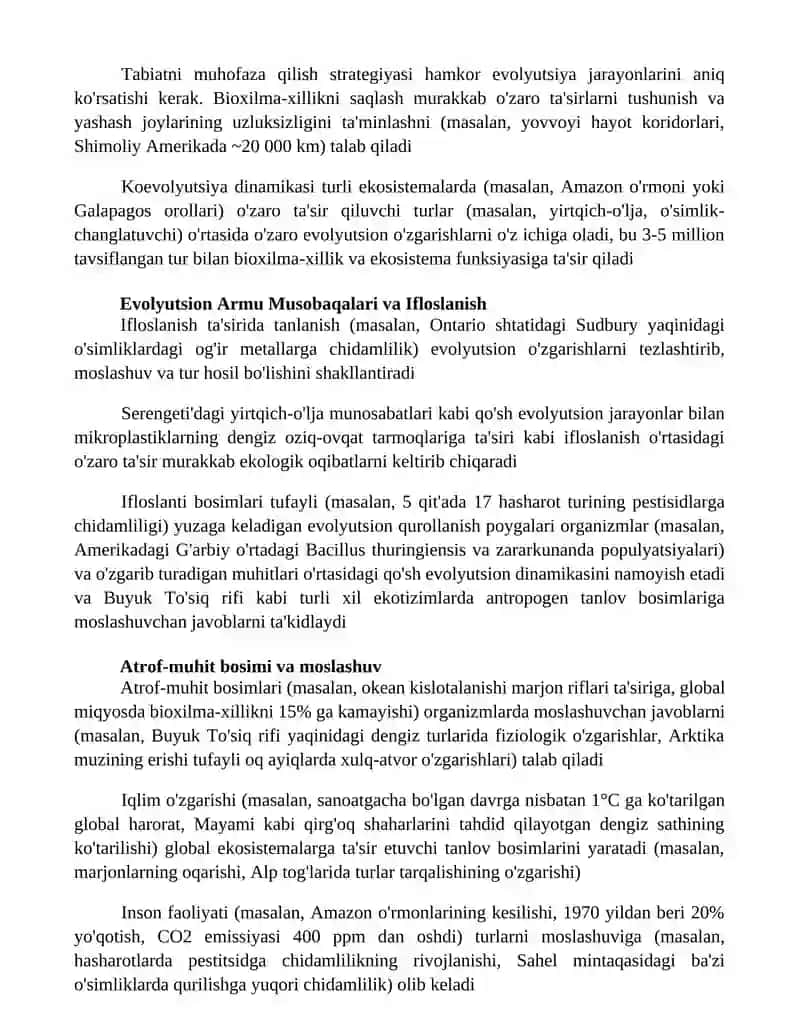 Koevolyutsiya va environmentalizm dialiktikasi 3