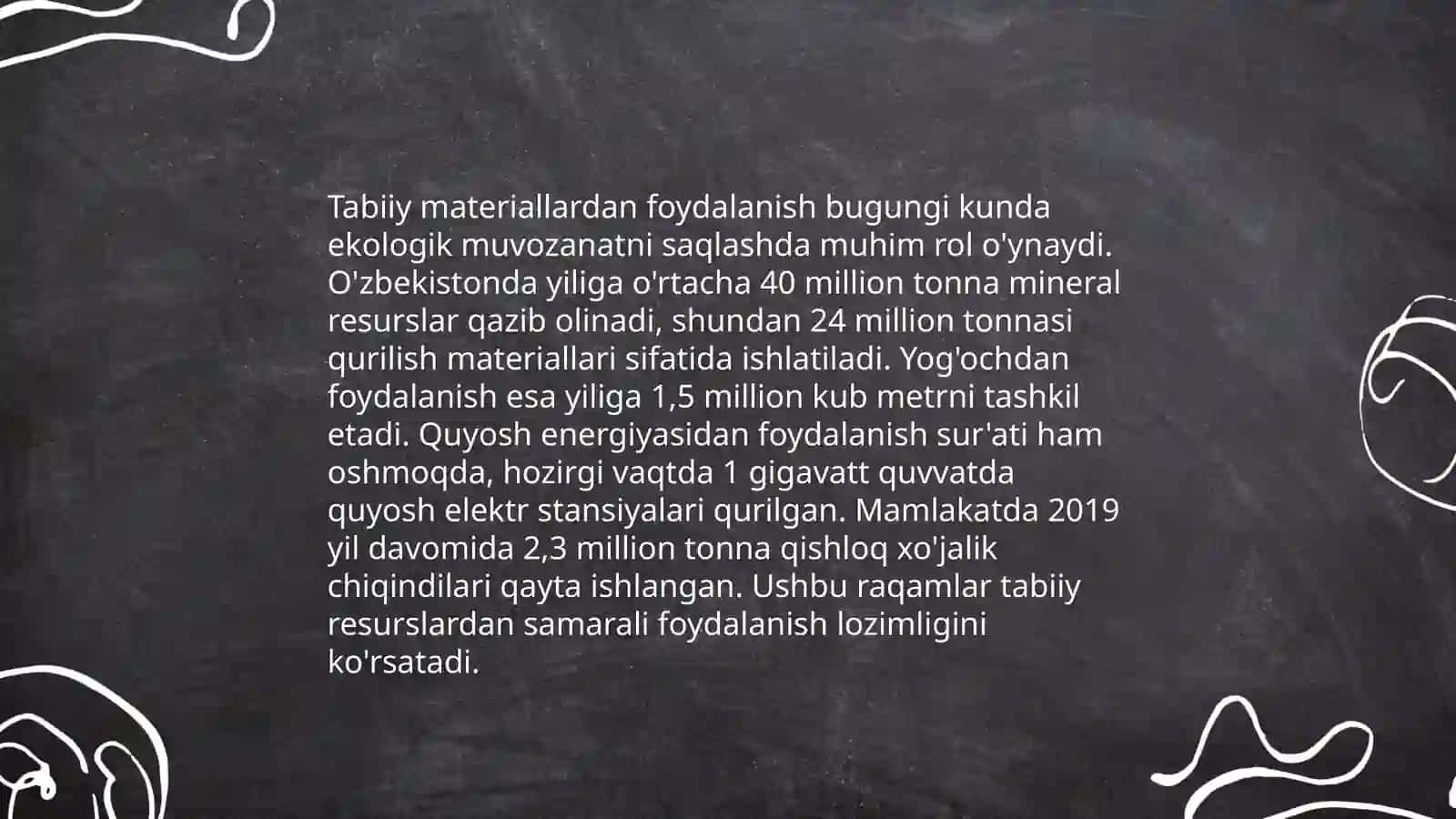 Qoʻl mehnati darslarida tabbiy materiallar 3