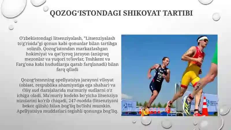 Litsenziyalash Tartibi O'zbekiston va Qozog'iston 3
