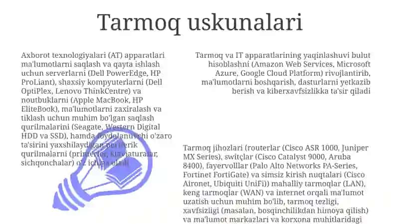 Axborot texnologiyalarining texnik vositalari 3