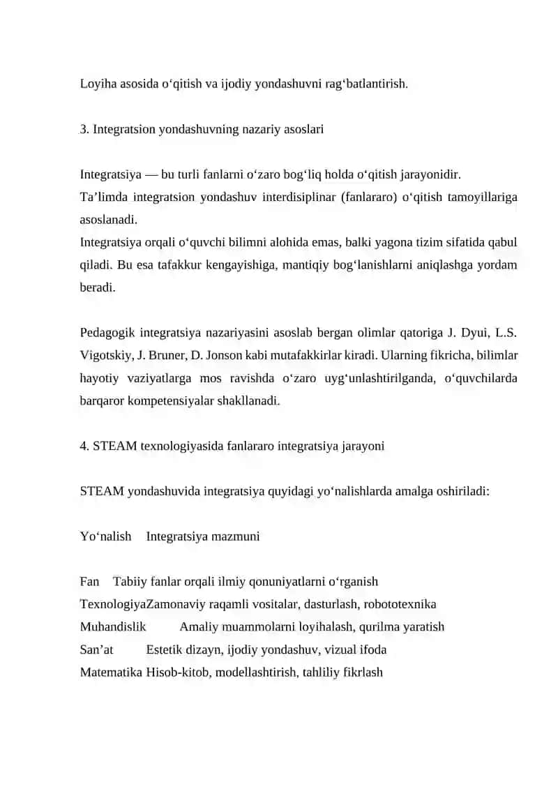 STEAM texnologiyasida integratsion faoliyatni tashkil etish 3