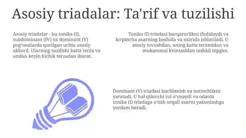 Asosiy va yondosh uchtovushliklar, ularning aylanmalari 3