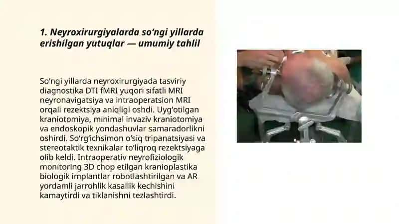 Neyroxururgiyalarda qoʻlga kiritilgan yutuqlar 3