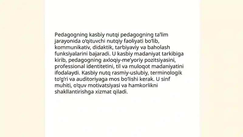 Pedagogning kasbiy nutqi 3