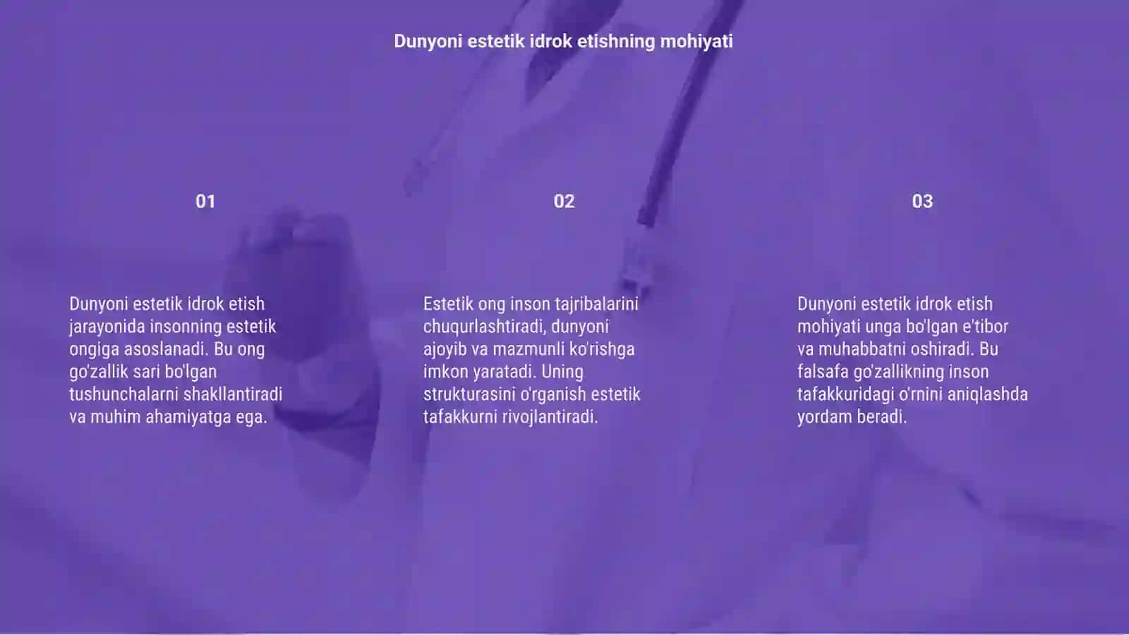 Dunyoni estetik idrok etishning mohiyati 3