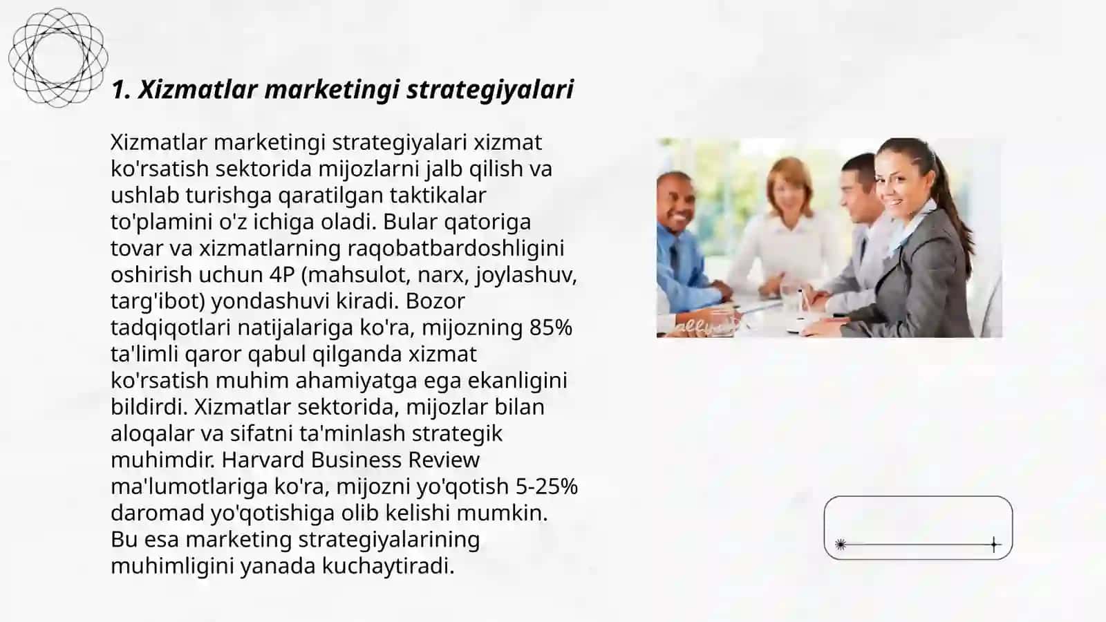 Xizmatlar marketingi strategiyalari 3