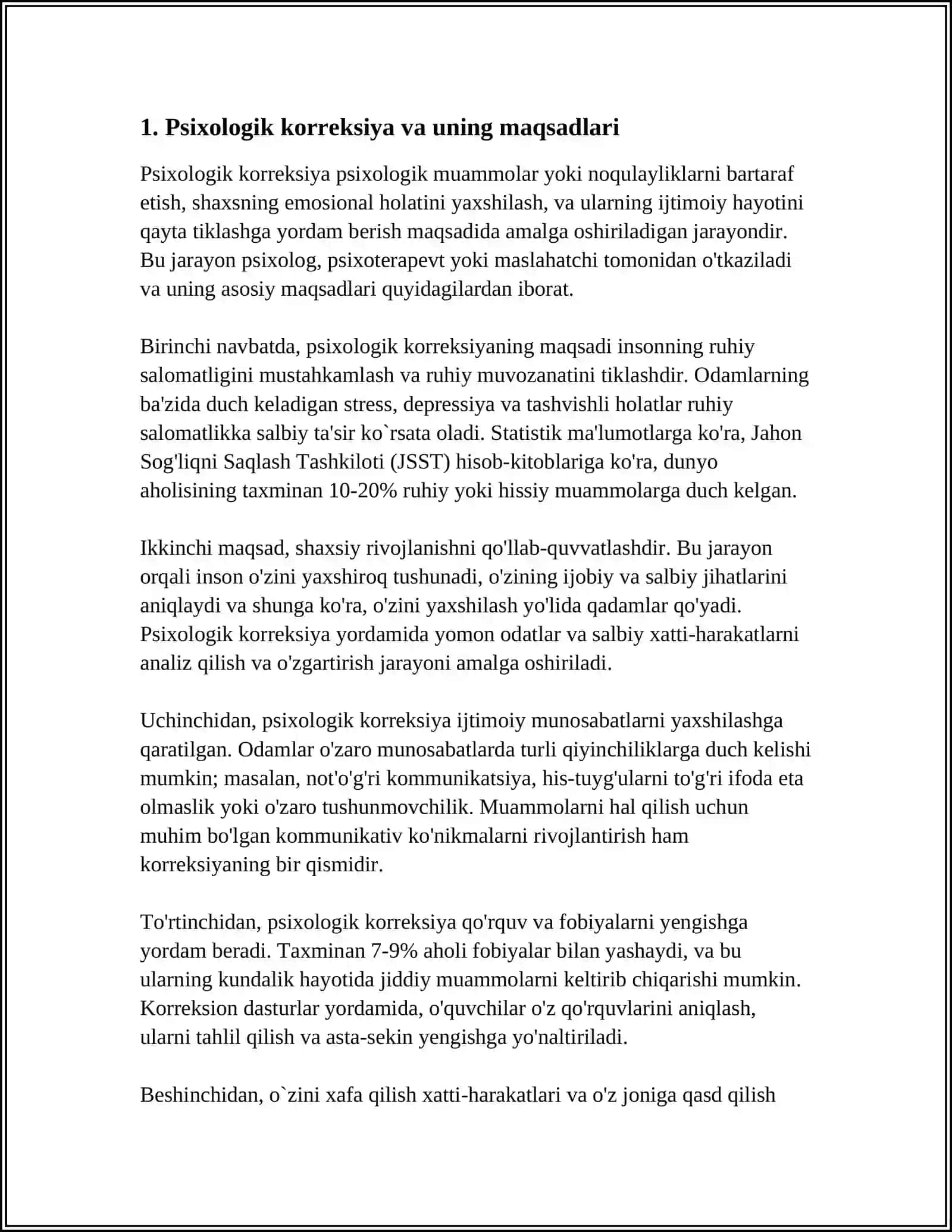 TALIM MUASSASALARIDA PSIXOLOGNING PSIXOLOGIK KORREKSIYA XIZMATI 3
