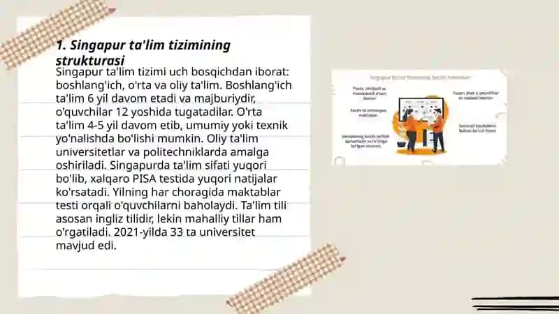 Singapur ta'limining òziga xos tomonlari 3