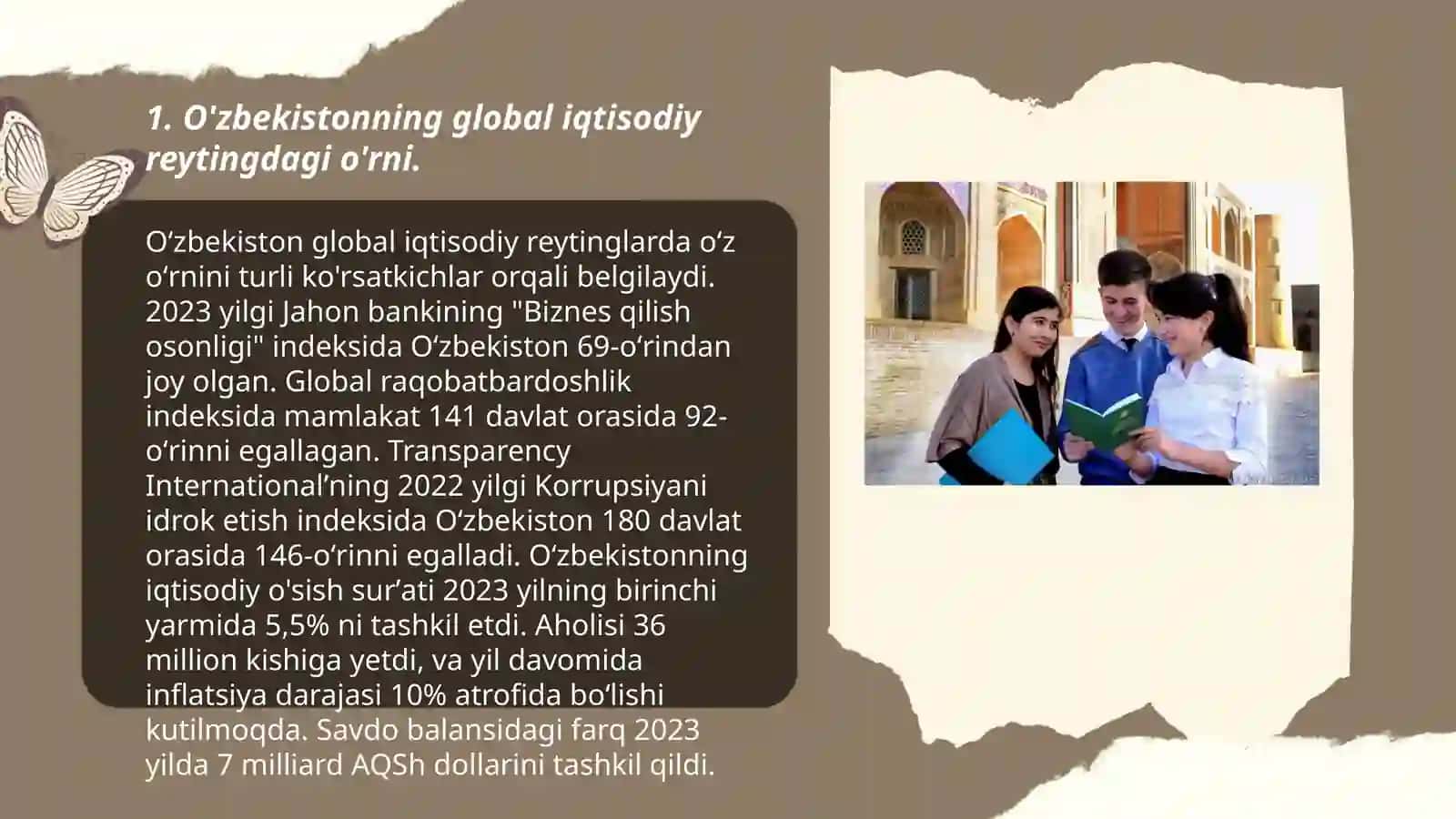 O'zbekistonni xalqaro reytinglardagi ko’rsatkichlarini ko'tarishning tarixiy va siyosiy ahamiyati 3