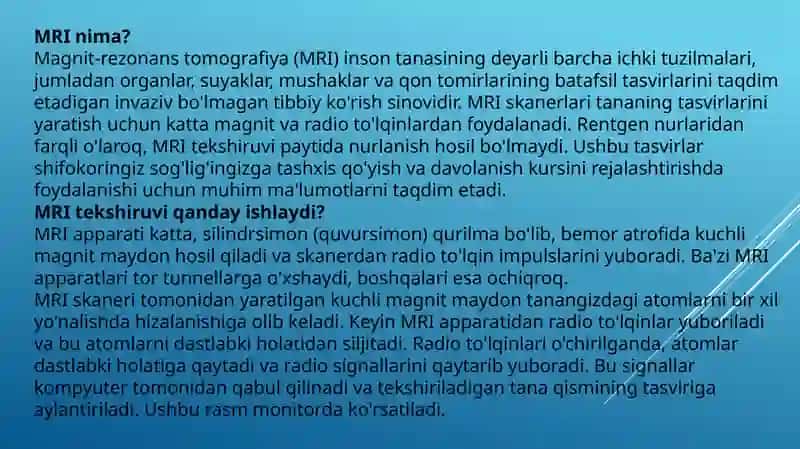 Magnit-rezonans tomografiyaning fizik asoslari 3