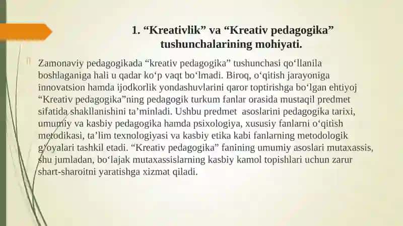 Kreativ pedagogikaning mazmuni 3