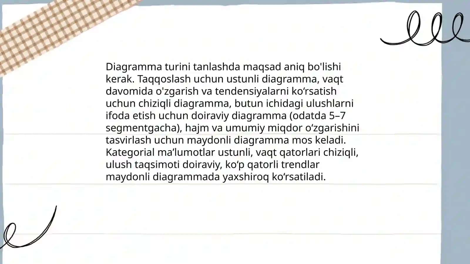 Diagrammalar ustida ishlash 3