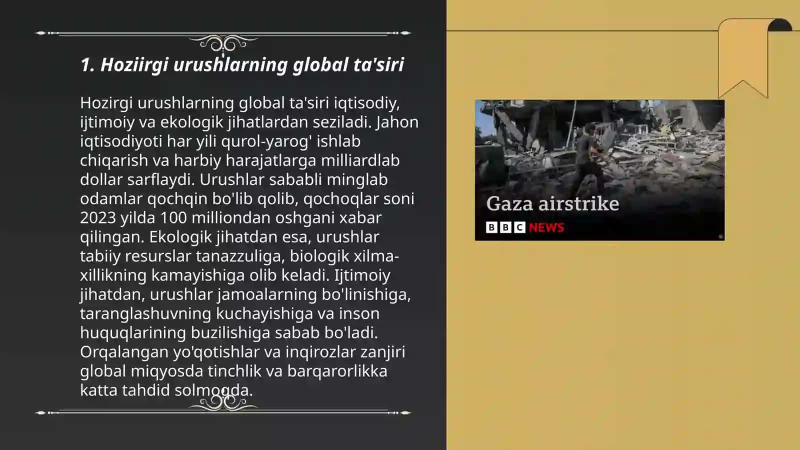 Hoziirgi urushlarning global ta'siri 3