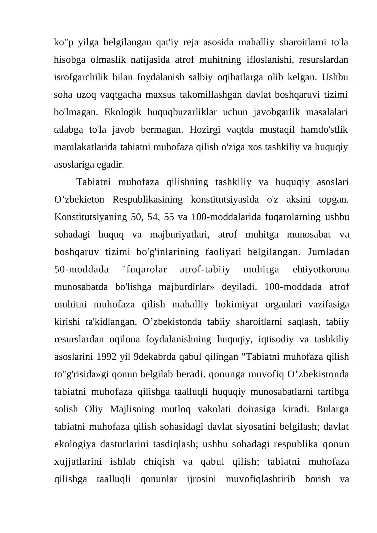 Tabiatni muhofaza qilishning tashkiliy va huquqiy asoslari 3