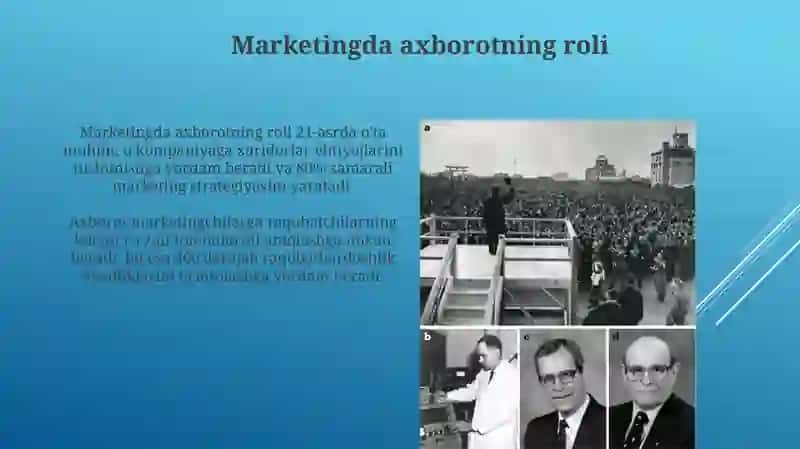 Marketingda axborotni orni 3