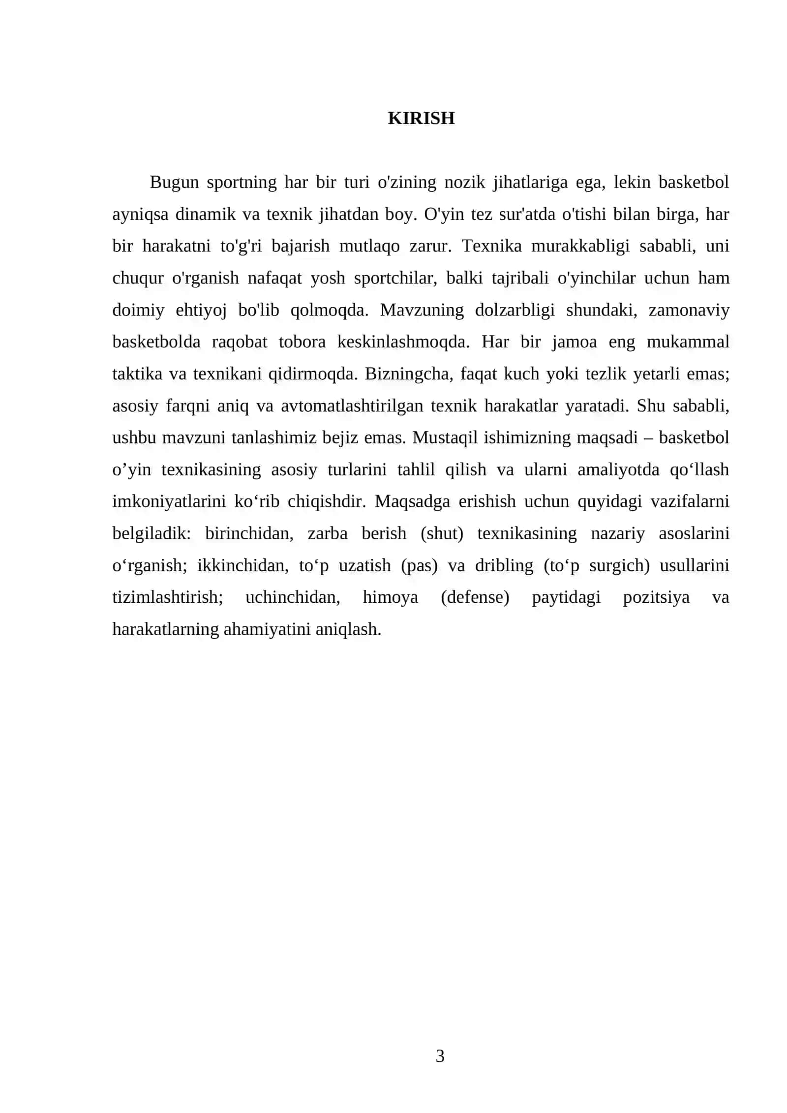 Basketbol o’yin texnikasi 3