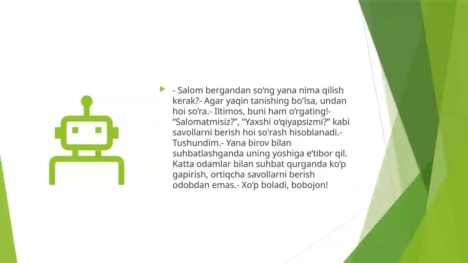 Mening shirin suhbatlarim 3