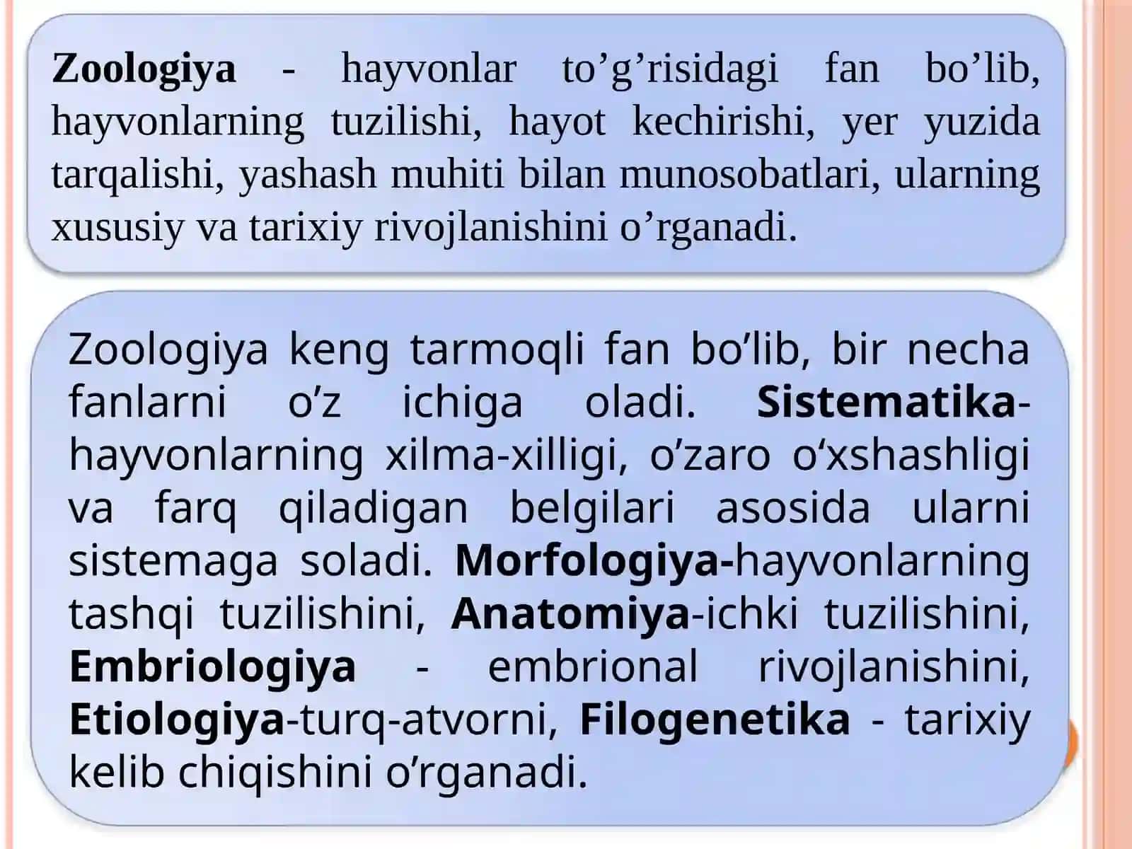 Umurtqalilar Zoologiyasi Fanining Maqsad va Vazifalari 3