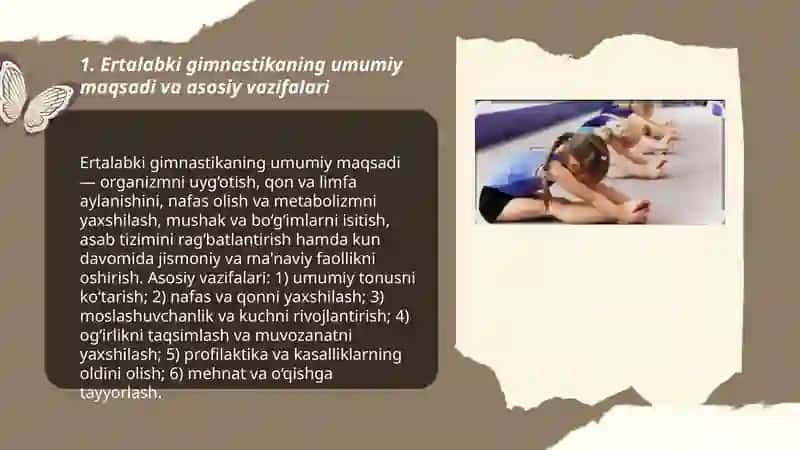 Ertalabki gimnastika va jismoniy tarbiya 3
