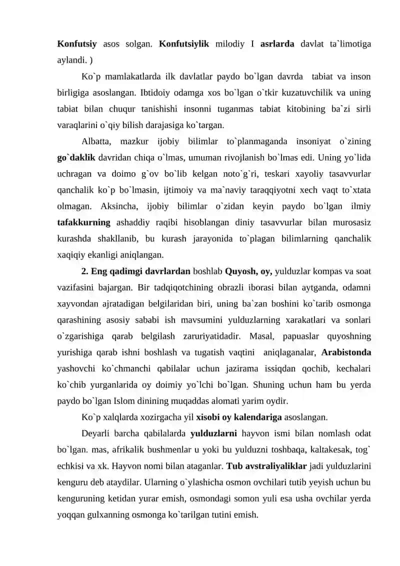 Antik davrda ilmiy bilimlarning paydo bo`lishi va shakllanishi 3