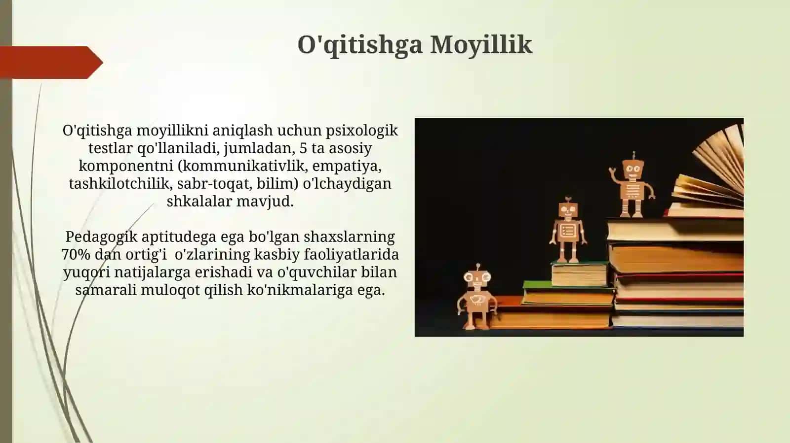 Pedagogik qobiliyat haqida tushuncha, pedagogik qobiliyatning turlari 3