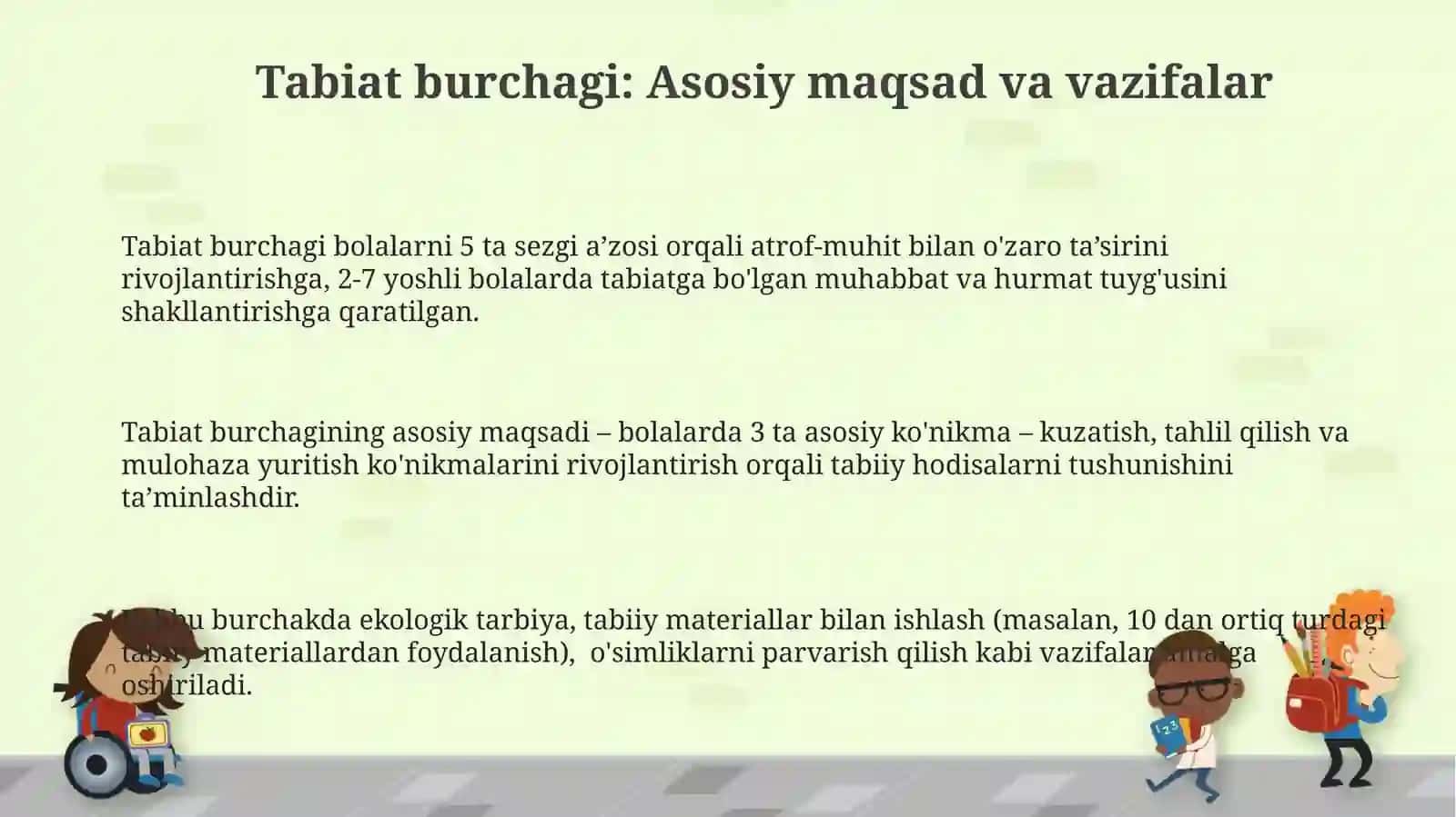 Tabiat burchagi 3