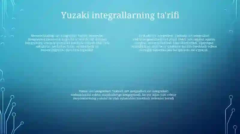 Sirt Integrallari 3