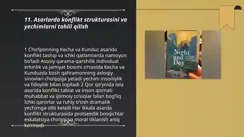 Choʻlponning,, Kecha va Kunduz"va,,Qor qoʻynida lola "asarlari 3
