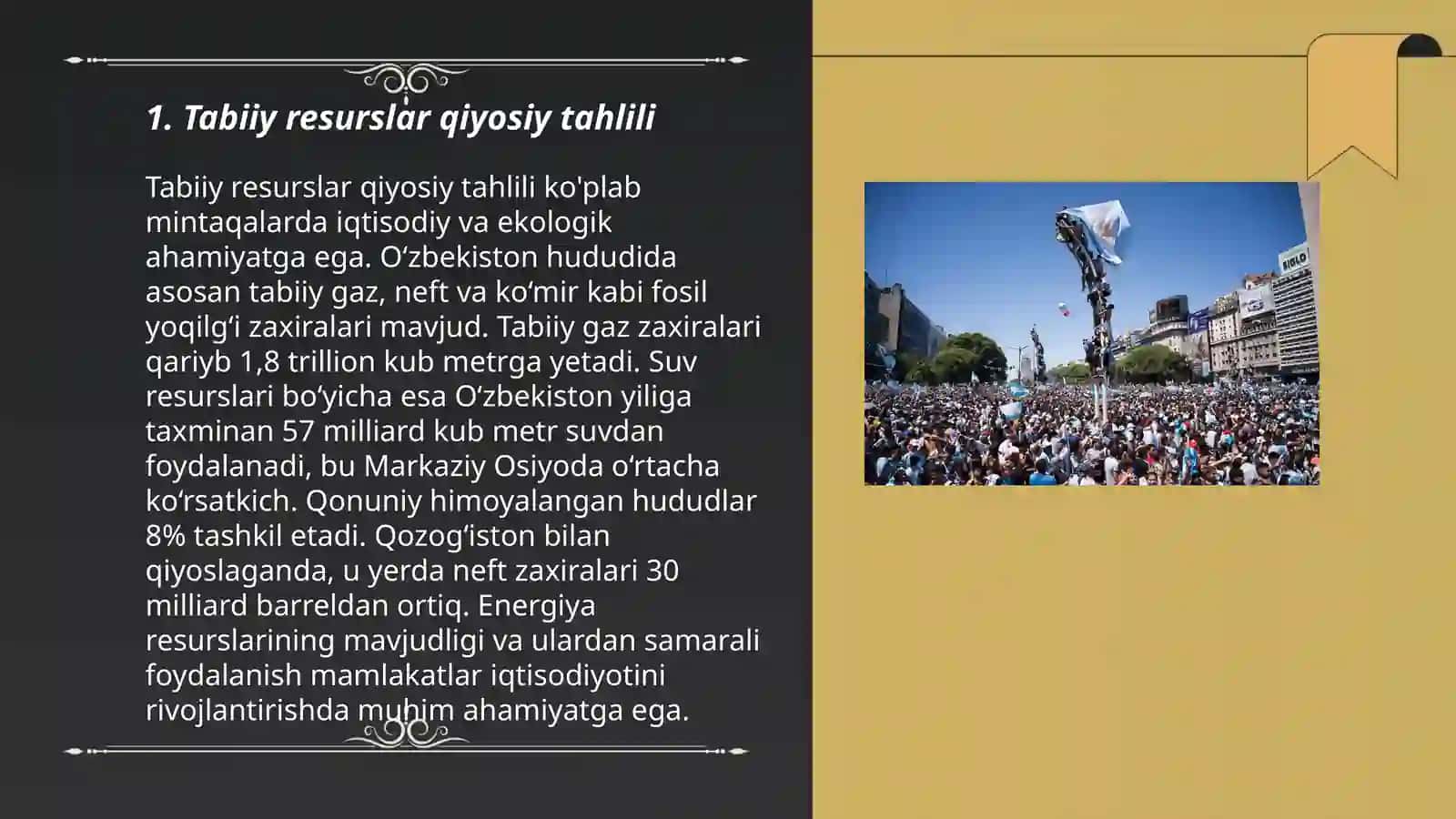 Tabiiy resurslar qiyosiy tahlili 3