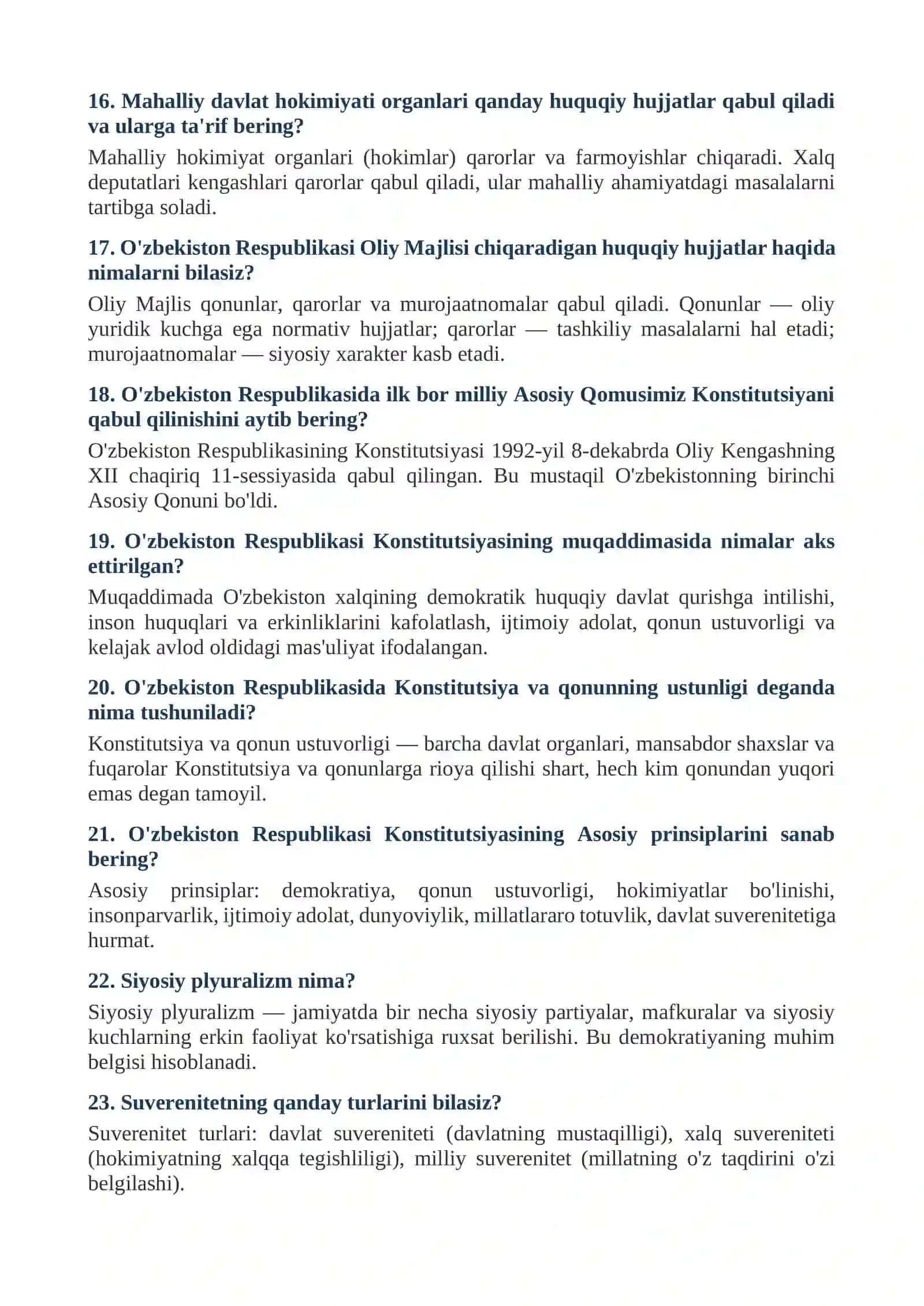 Ichki ishlar organlari testlar to'plami – 2026 200 ta savol javob 3