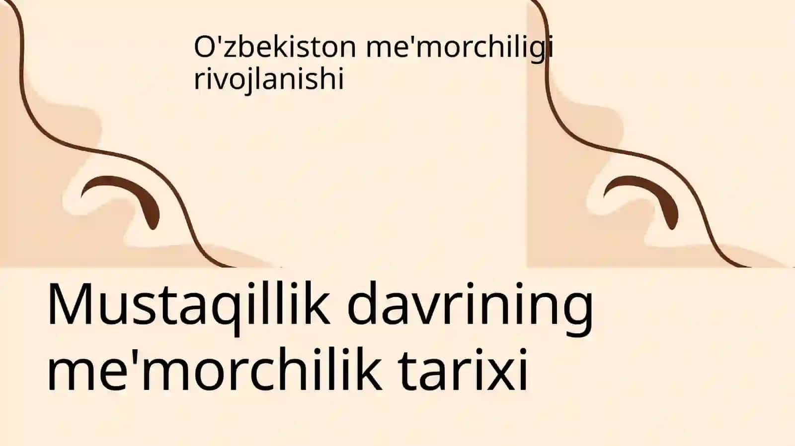 Mustaqillik davri me'morchiligi 3