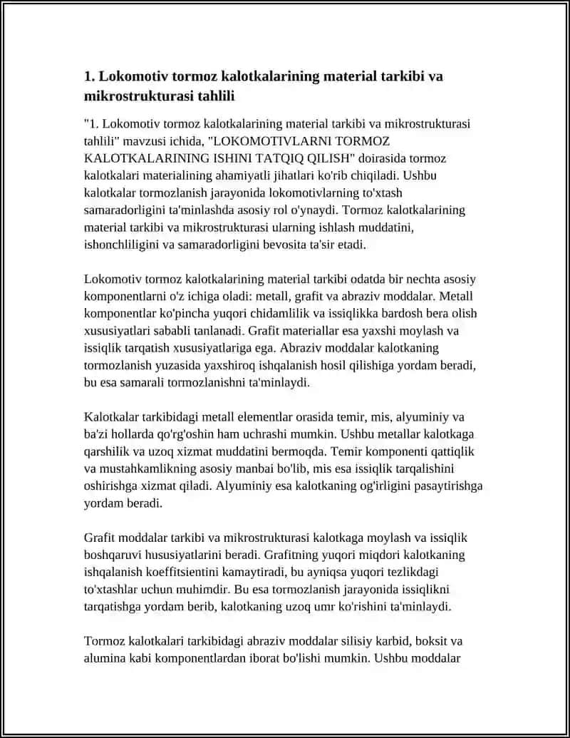 Lokomotiv tormoz kalotkalarining material tarkibi va mikrostrukturasi tahlili 3