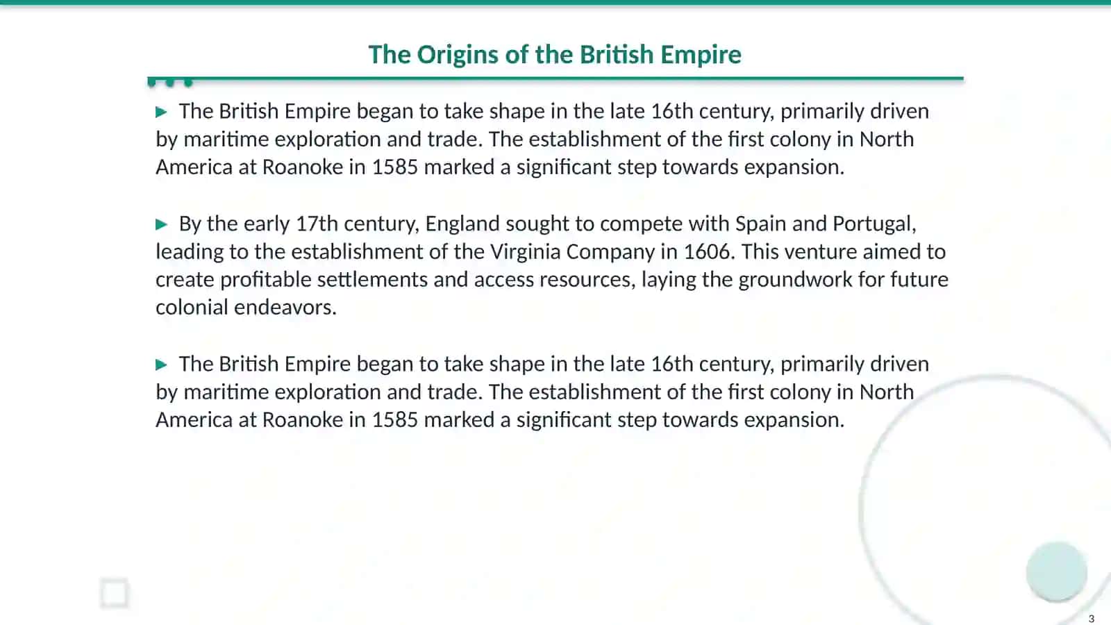 The Empire and the British colonies 3