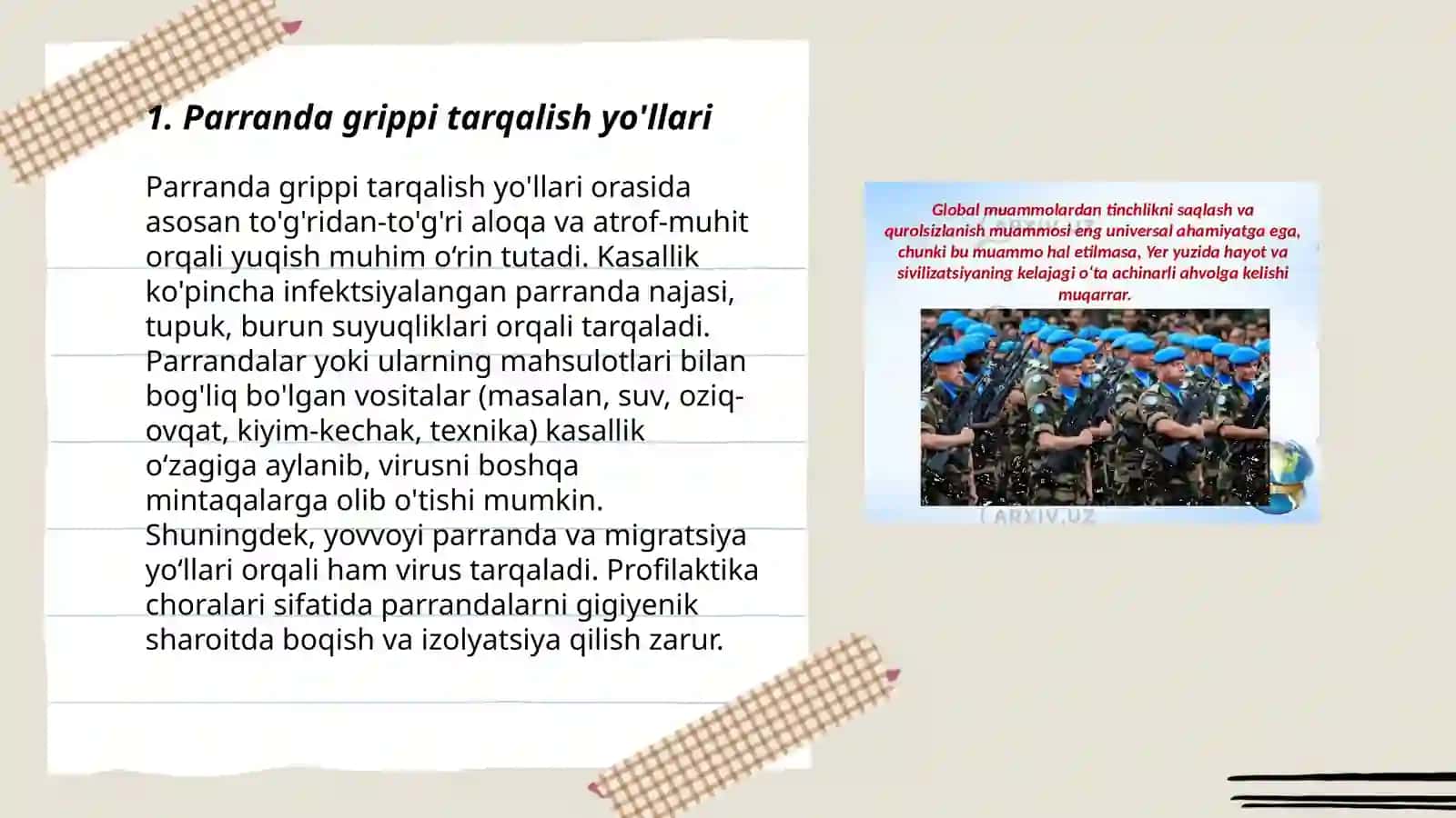 Parranda va Choʻchqa grippi xavf va muammolar 3