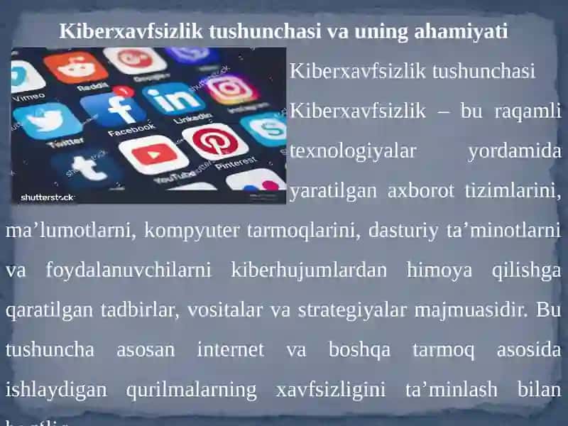 Kiberxavfsizlik va shaxsiy ma'lumotlarni himoyalash 3