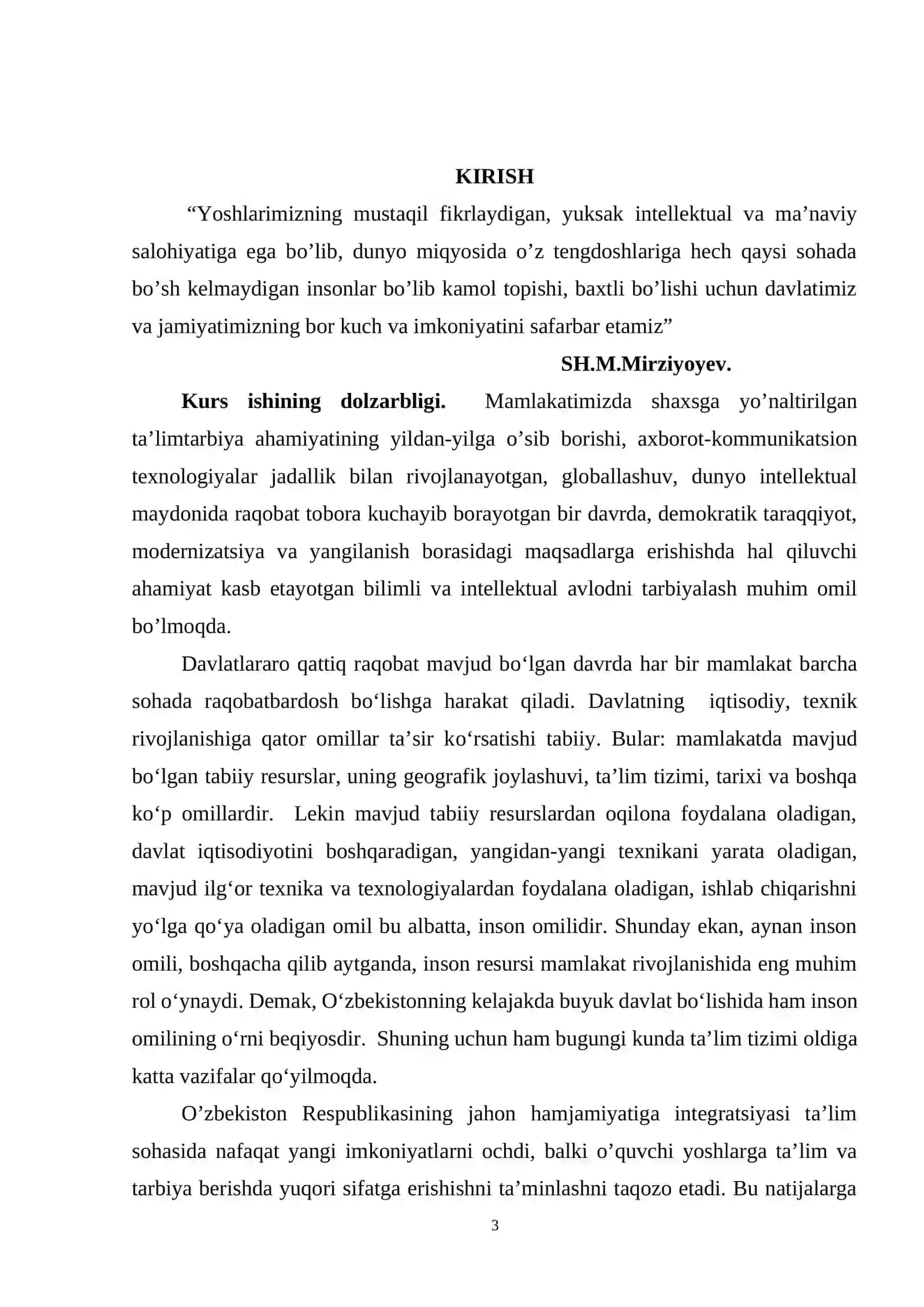 "MOODLE TIZIMIDA TOPSHIRIQLARNI HOSIL QILISH" 3
