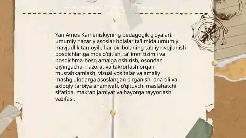 Yan Amos Kameniskiyning pedagogik ğoyalari, Logann Genrix Pestalotskining pedagogik ğoyalari 3