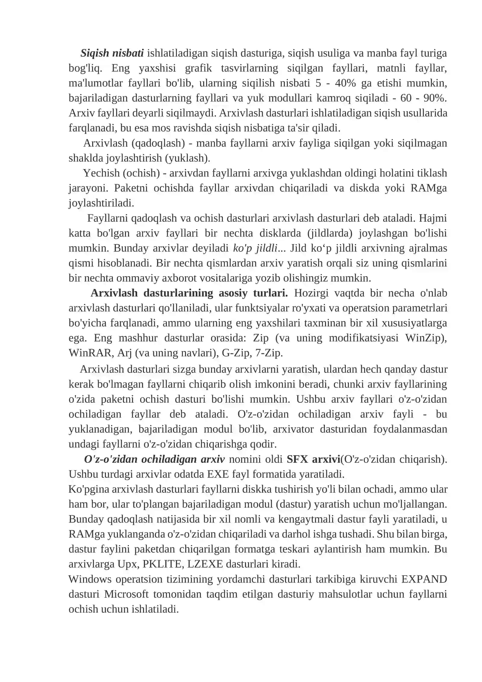 Ma’lumotlarni shifrlash va arxivlash vositalari 3