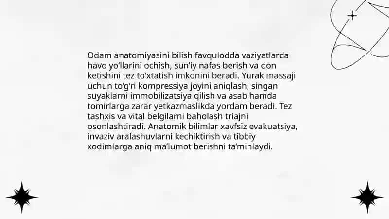 Odam anatomiyasining xavfsizligini taminlashdagi ahamiyati 3