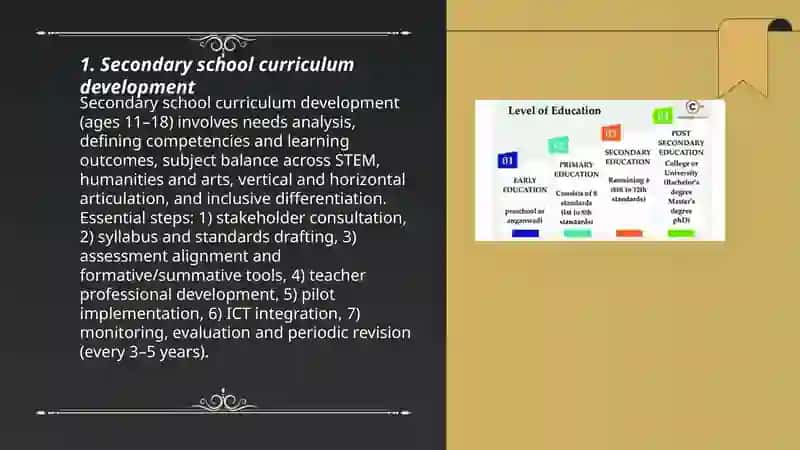 Secondary school curriculum development 3