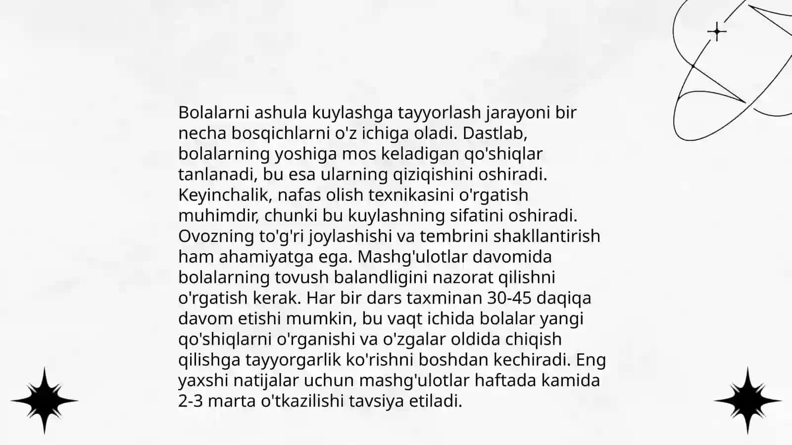 Bolalarni ashula kuylashga tayyorlash 3
