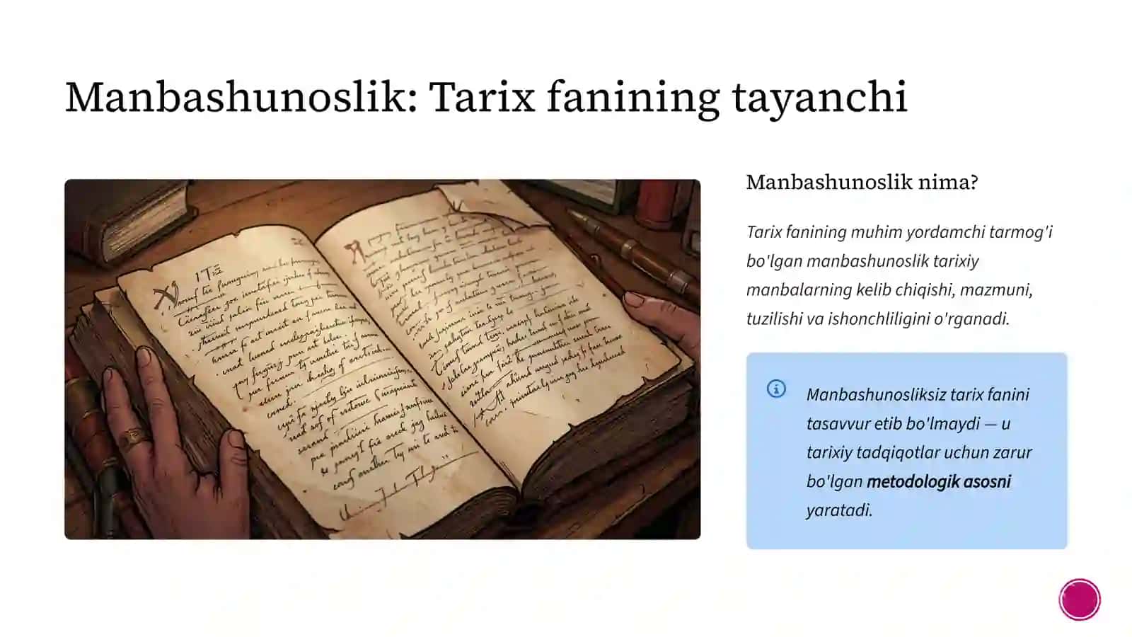 Tarixiy manbalarni mavzular bo'yicha saralash, tasniflash va tahlil qilish tamoyillari 3