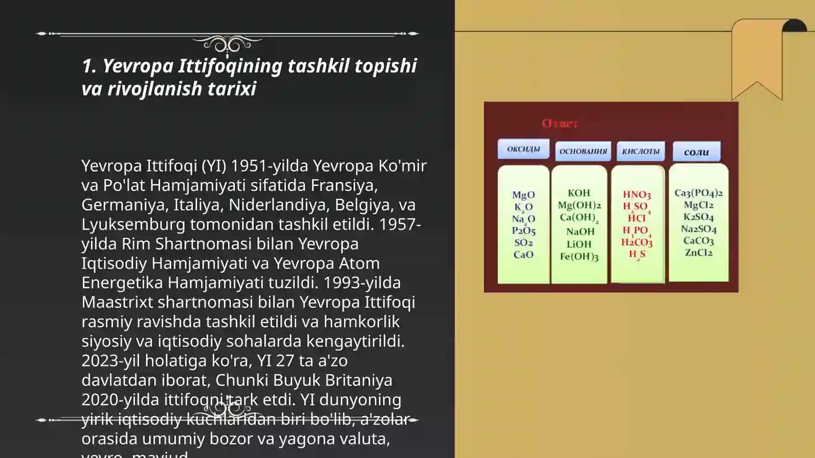 Yevropa Ittifoqi va uni jahon xojaligida tutgan oʻrni 3